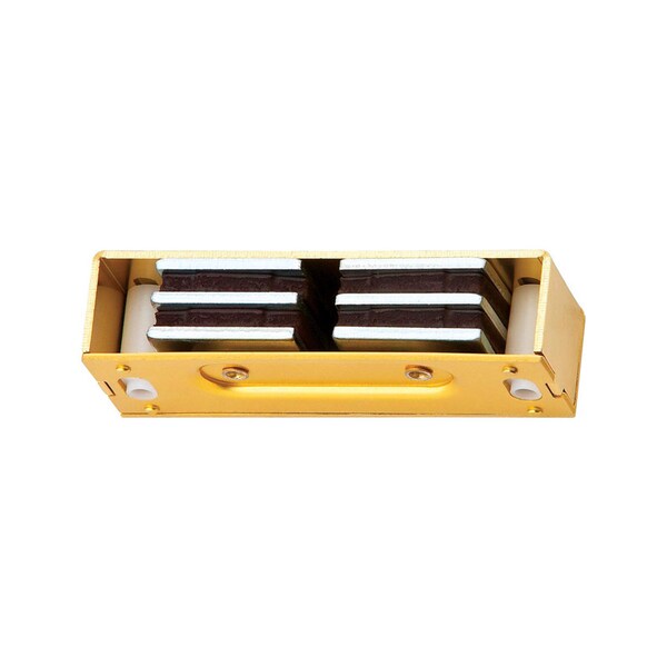 Ives 1 in. H X 3-1/8 in. W X 3/4 in. D Polished Brass Aluminum Magnetic Catch 327A3 - main